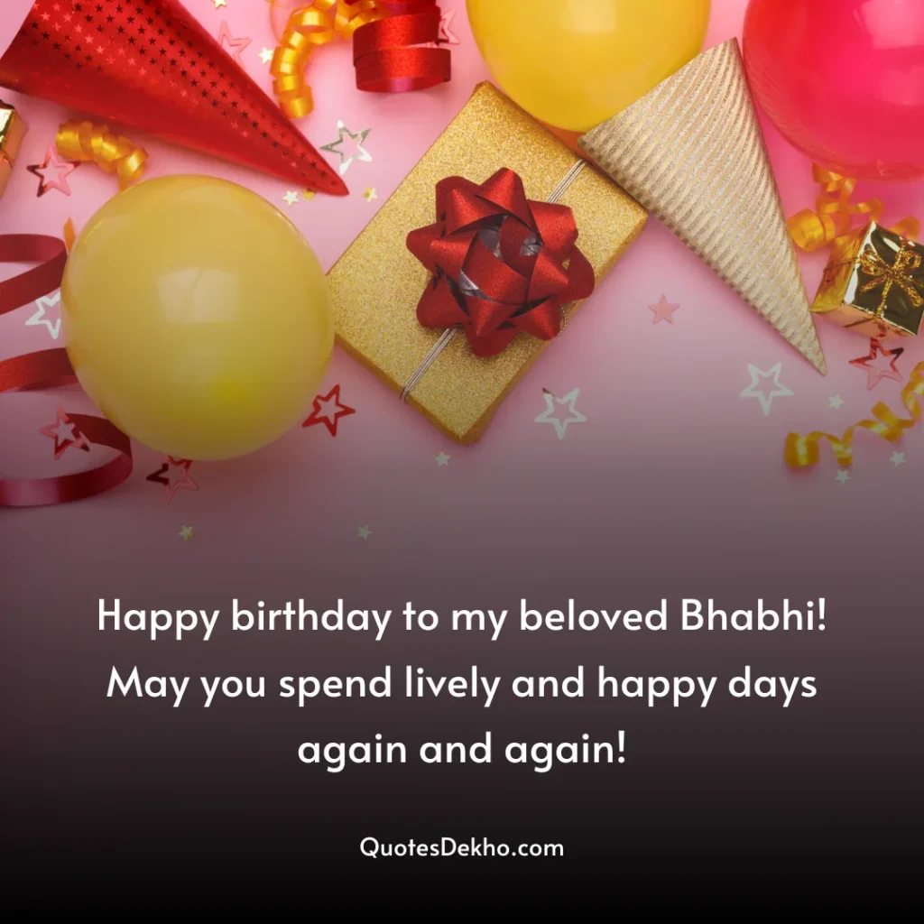 Bhabhi Birthday Wishes