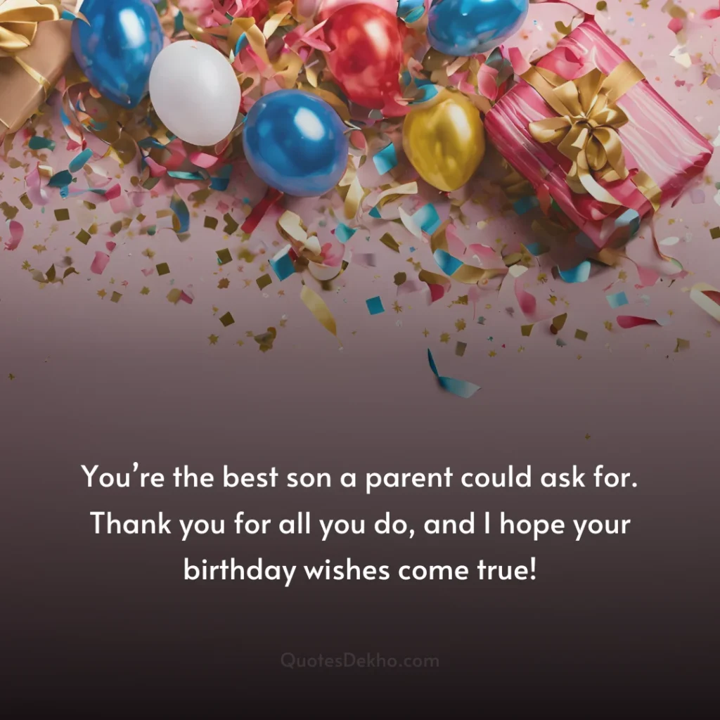 Birthday Wishes for Son